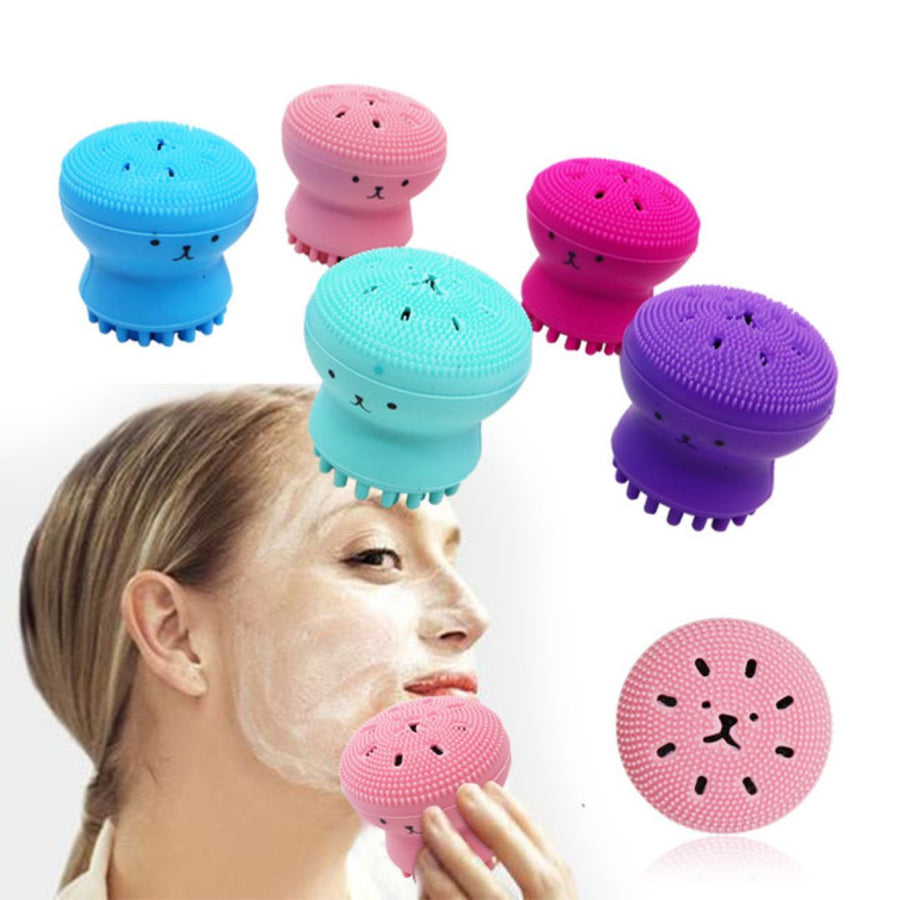 Silicone Face Cleansing Brush - Octopus Shape
